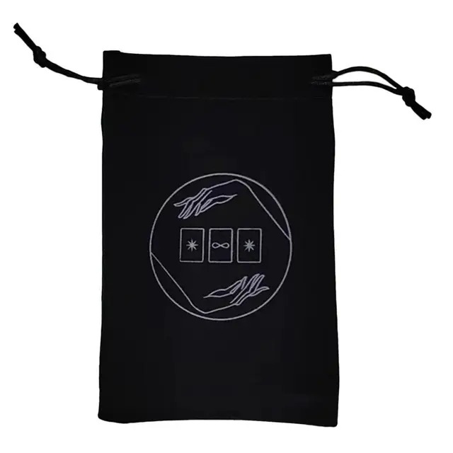 Túi Đựng Bài Tarot Đen Nhung Mịn Màng - Ngôi Sao Vô Cực