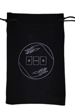 Túi Đựng Bài Tarot Đen Nhung Mịn Màng - Ngôi Sao 12 Cung