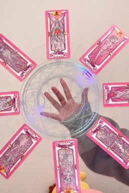 Vòng Tròn Ma Thuật Sakura - Đĩa Xoay Bài Sakura - Bảng Xoay Ma Thuật Sakura - Size 20Cm - Dạ Quang