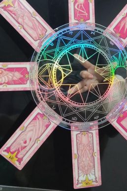 Vòng Tròn Ma Thuật Sakura - Đĩa Xoay Bài Sakura - Bảng Xoay Ma Thuật Sakura - Size 25Cm - Dạ Quang