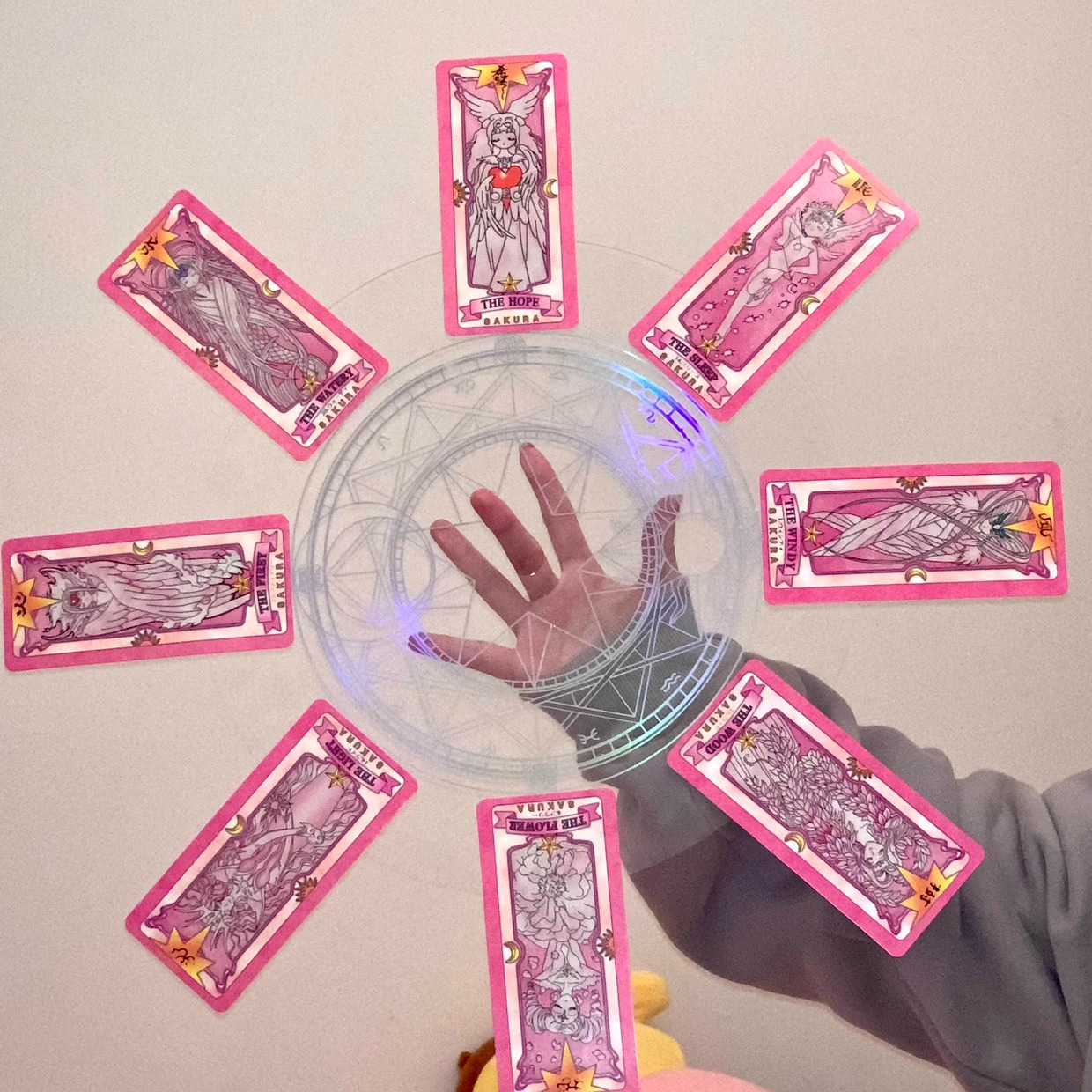 Vòng Tròn Ma Thuật Sakura - Đĩa Xoay Bài Sakura - Bảng Xoay Ma Thuật Sakura - Size 25Cm - Dạ Quang