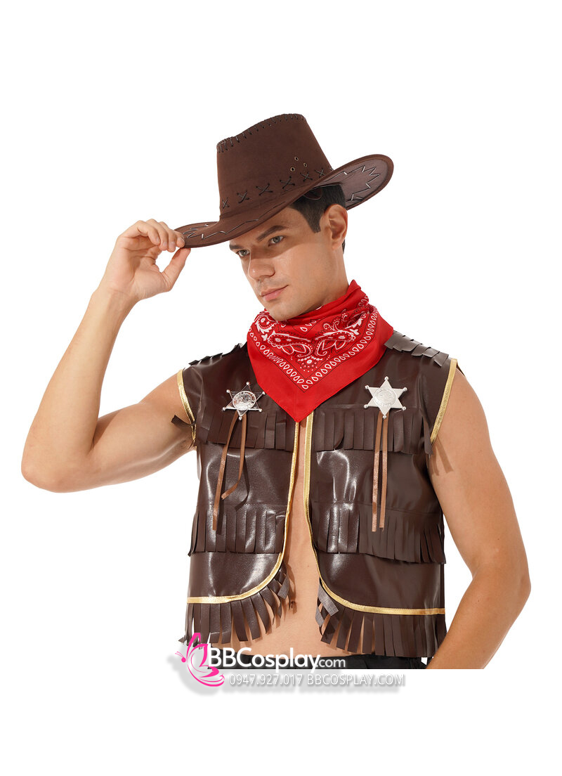 Nón Cao Bồi - Nâu Vàng