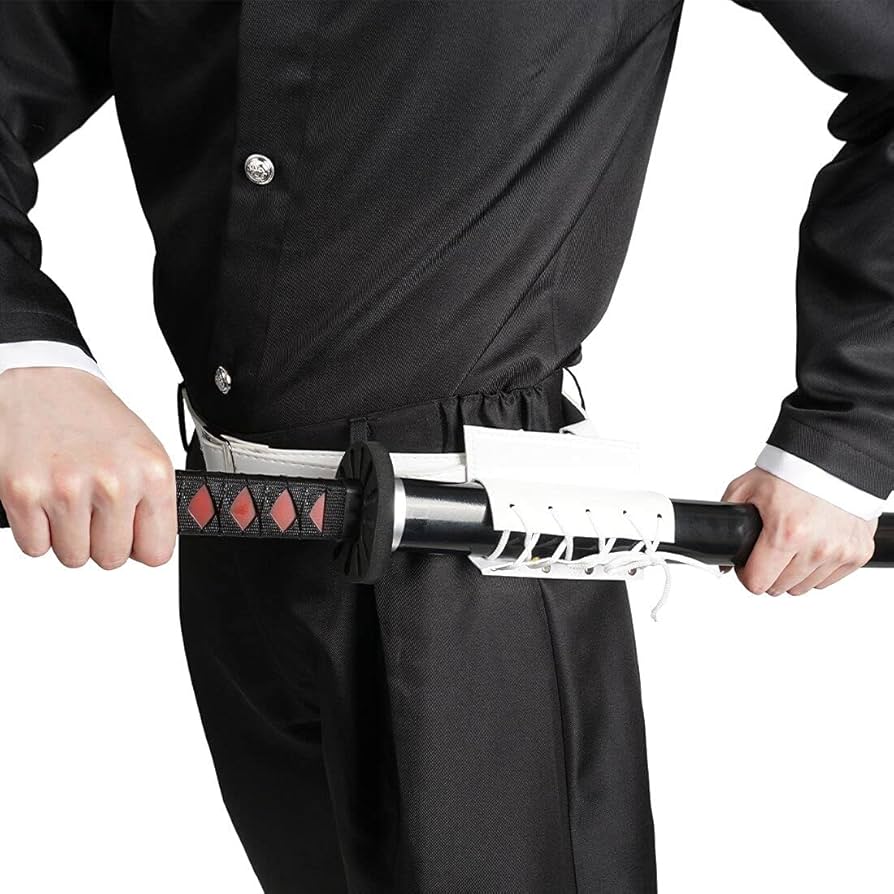 Thắt Lưng Đeo Kiếm - Đai Da Đeo Kiếm - Thắt Lưng Gắn Bao Kiếm - Loại 1 Kiếm Cao Cấp Màu Trắng (Dây Rút)