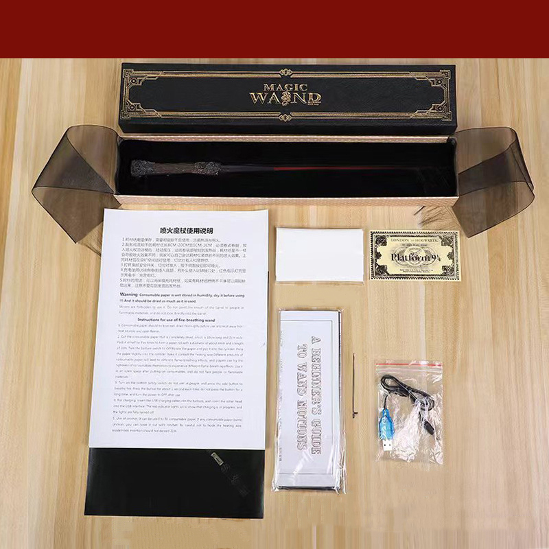 Đũa Phép Harry Potter Phóng Lửa Điện Kèm Sạc USB