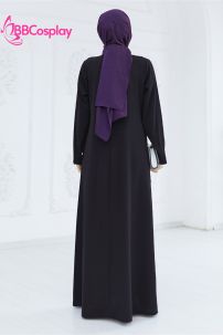 Đồ Nữ Hồi Giáo Trung Đông Abaya  - Màu Đen