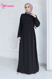 Đồ Nữ Hồi Giáo Trung Đông Abaya  - Màu Đen