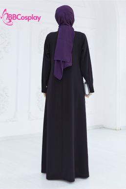 Trang Phục Nữ Hồi Giáo Trung Đông Abaya  - Màu Đen