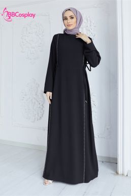 Trang Phục Nữ Hồi Giáo Trung Đông Abaya  - Màu Đen