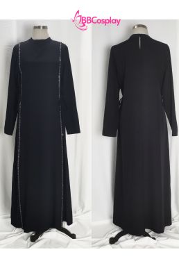 Trang Phục Nữ Hồi Giáo Trung Đông Abaya  - Màu Đen