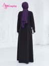 Trang Phục Nữ Hồi Giáo Trung Đông Abaya  - Màu Đen