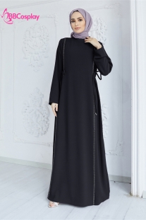 Trang Phục Nữ Hồi Giáo Trung Đông Abaya  - Màu Đen