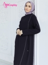 Trang Phục Nữ Hồi Giáo Trung Đông Abaya  - Màu Đen
