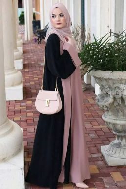 Trang Phục Nữ Hồi Giáo Trung Đông Abaya  - Màu Hồng Đất