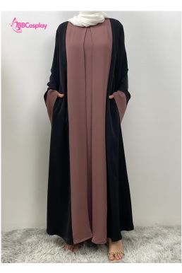 Trang Phục Nữ Hồi Giáo Trung Đông Abaya  - Màu Hồng Đất