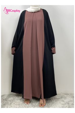 Trang Phục Nữ Hồi Giáo Trung Đông Abaya  - Màu Hồng Đất