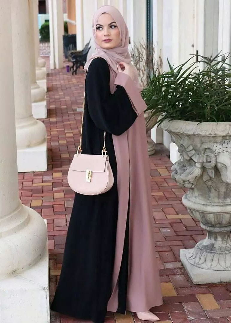 Trang Phục Nữ Hồi Giáo Trung Đông Abaya  - Màu Hồng Đất