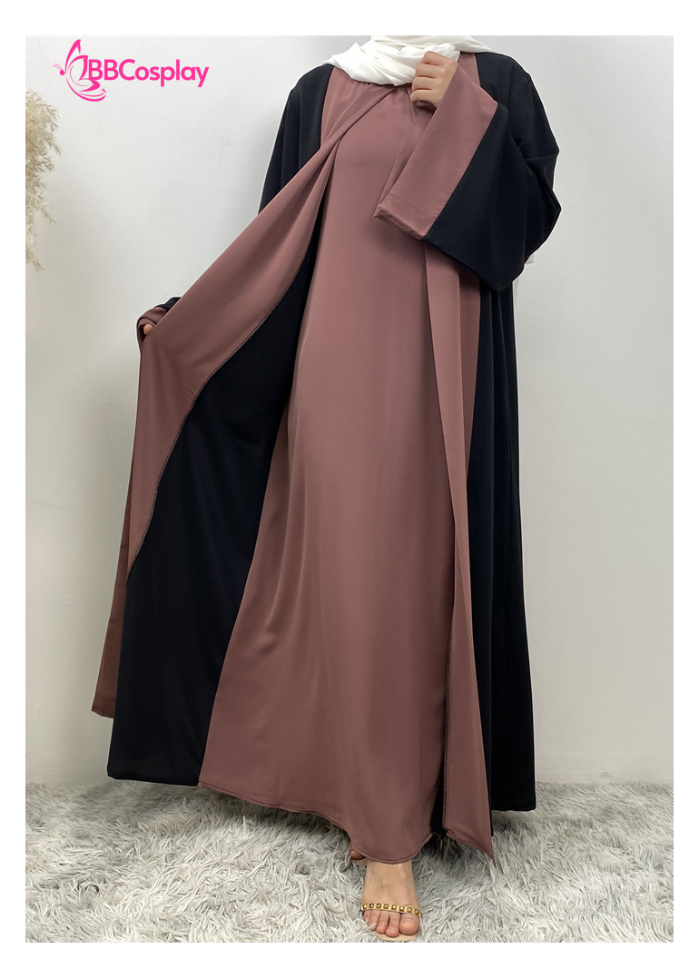 Trang Phục Nữ Hồi Giáo Trung Đông Abaya  - Màu Hồng Đất