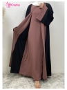Trang Phục Nữ Hồi Giáo Trung Đông Abaya  - Màu Hồng Đất