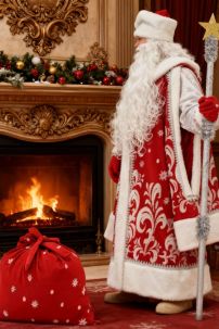 Đồ Ded Moroz Ông Già Tuyết Nước Nga - Màu Đỏ