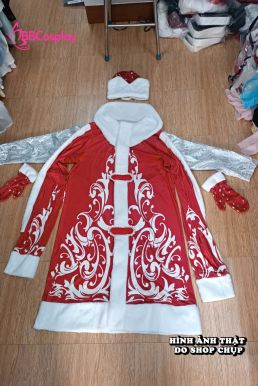 Trang Phục Ded Moroz Ông Già Tuyết Nước Nga - Màu Đỏ