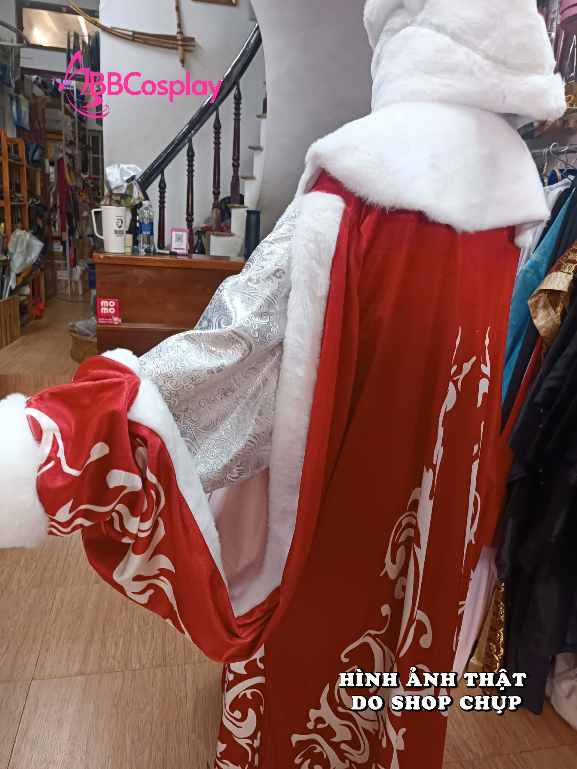 Trang Phục Ded Moroz Ông Già Tuyết Nước Nga - Màu Đỏ