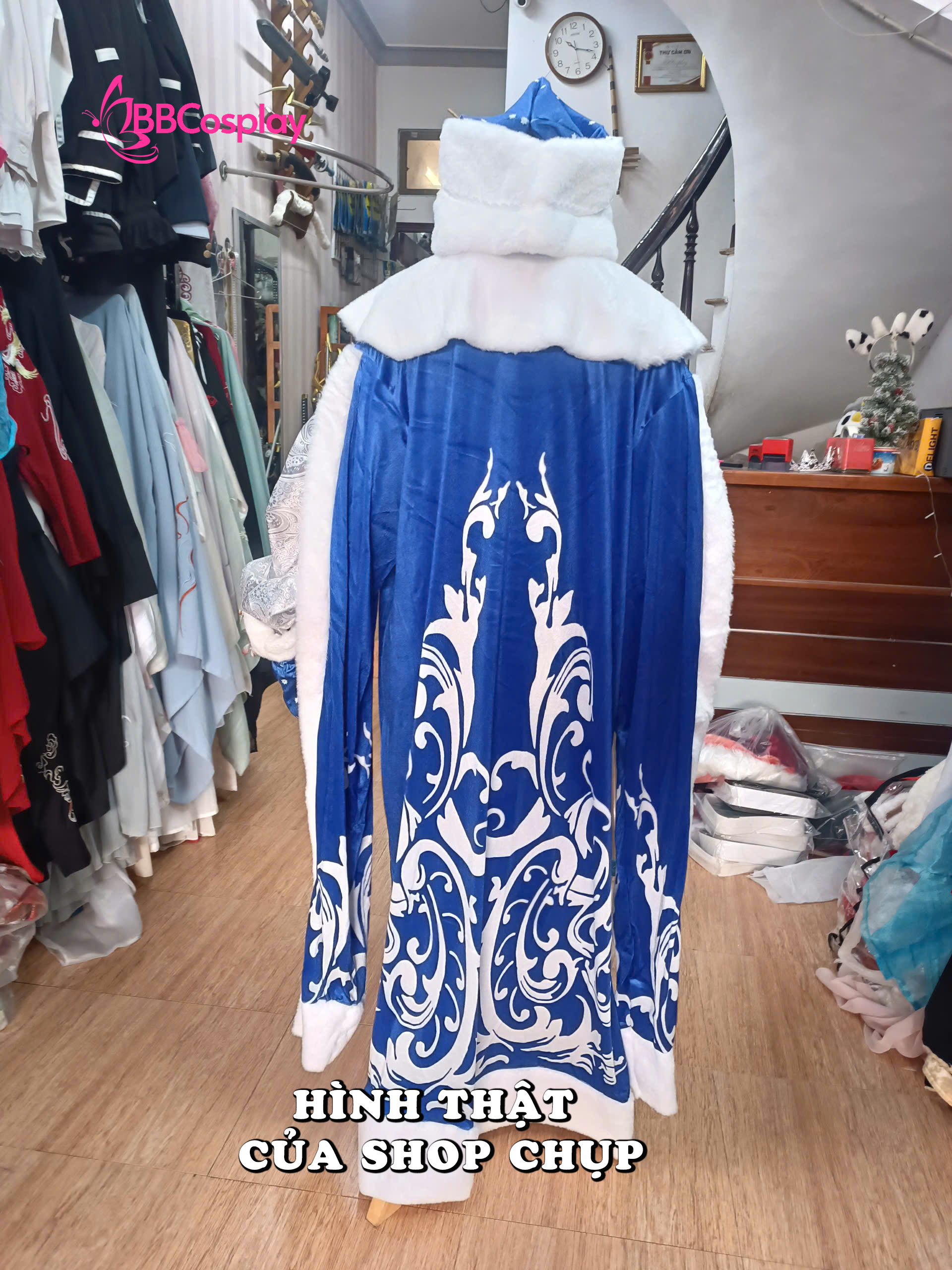 Trang Phục Ded Moroz Ông Già Tuyết Nước Nga - Màu Xanh Dương