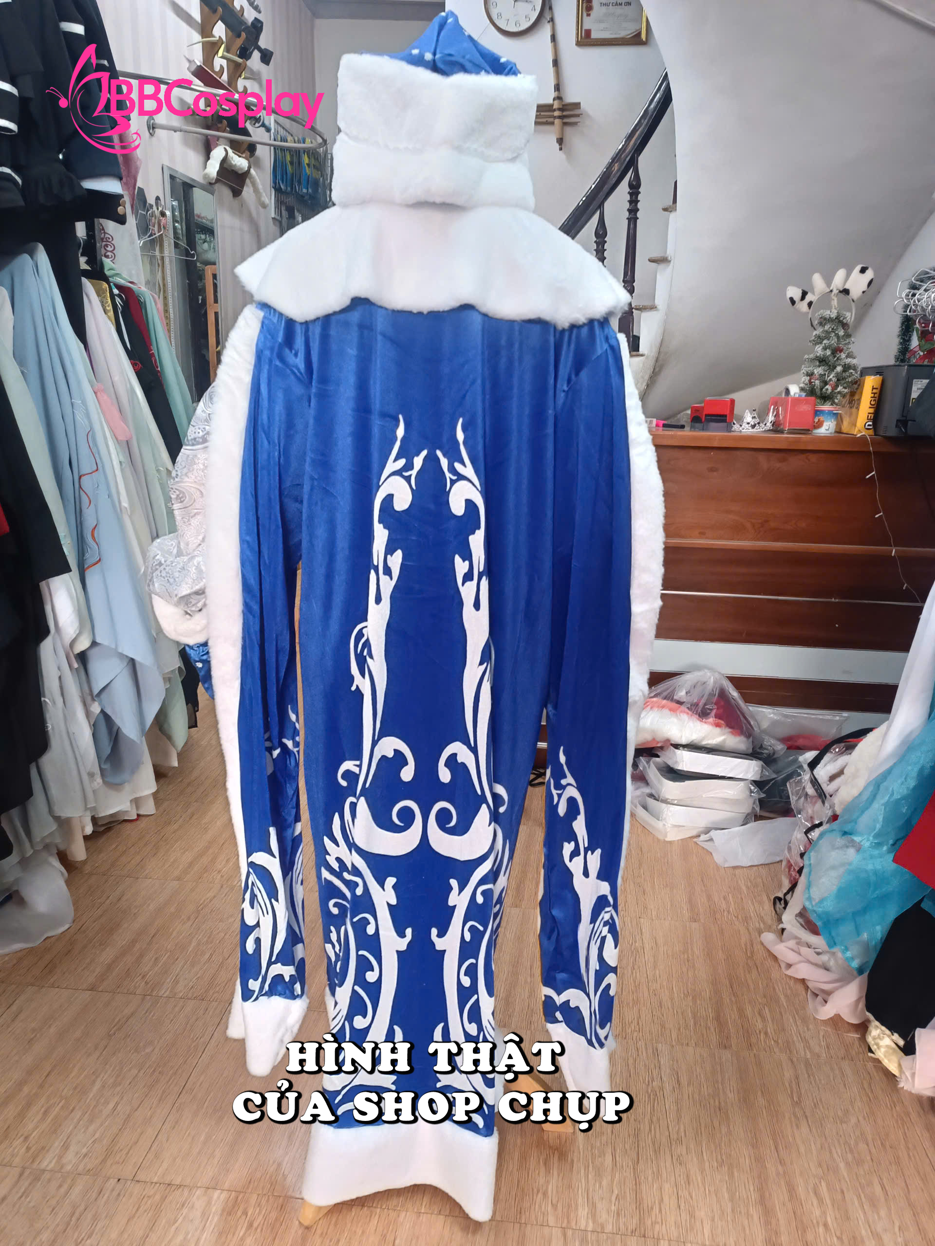 Trang Phục Ded Moroz Ông Già Tuyết Nước Nga - Màu Xanh Dương