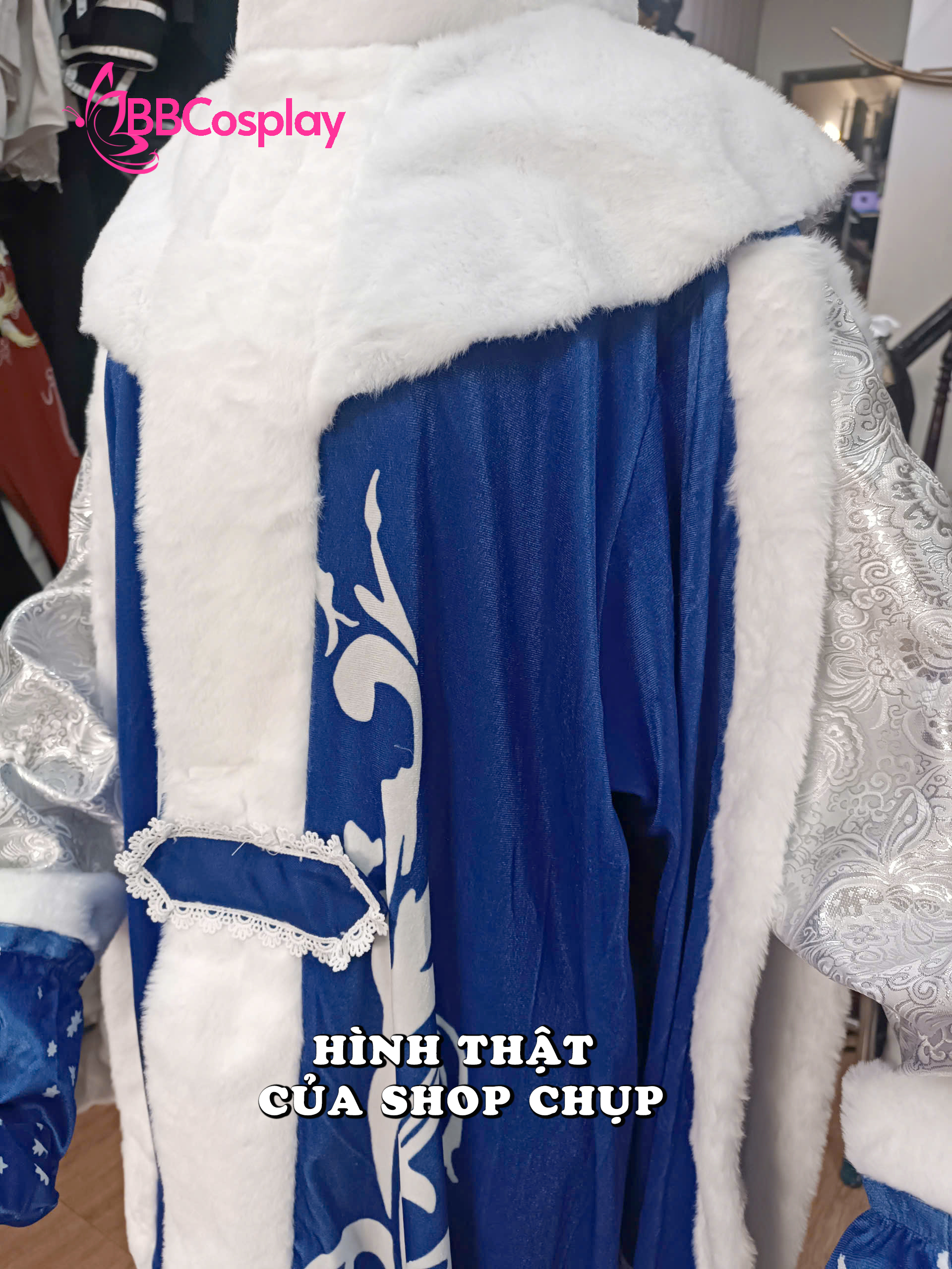 Trang Phục Ded Moroz Ông Già Tuyết Nước Nga - Màu Xanh Dương