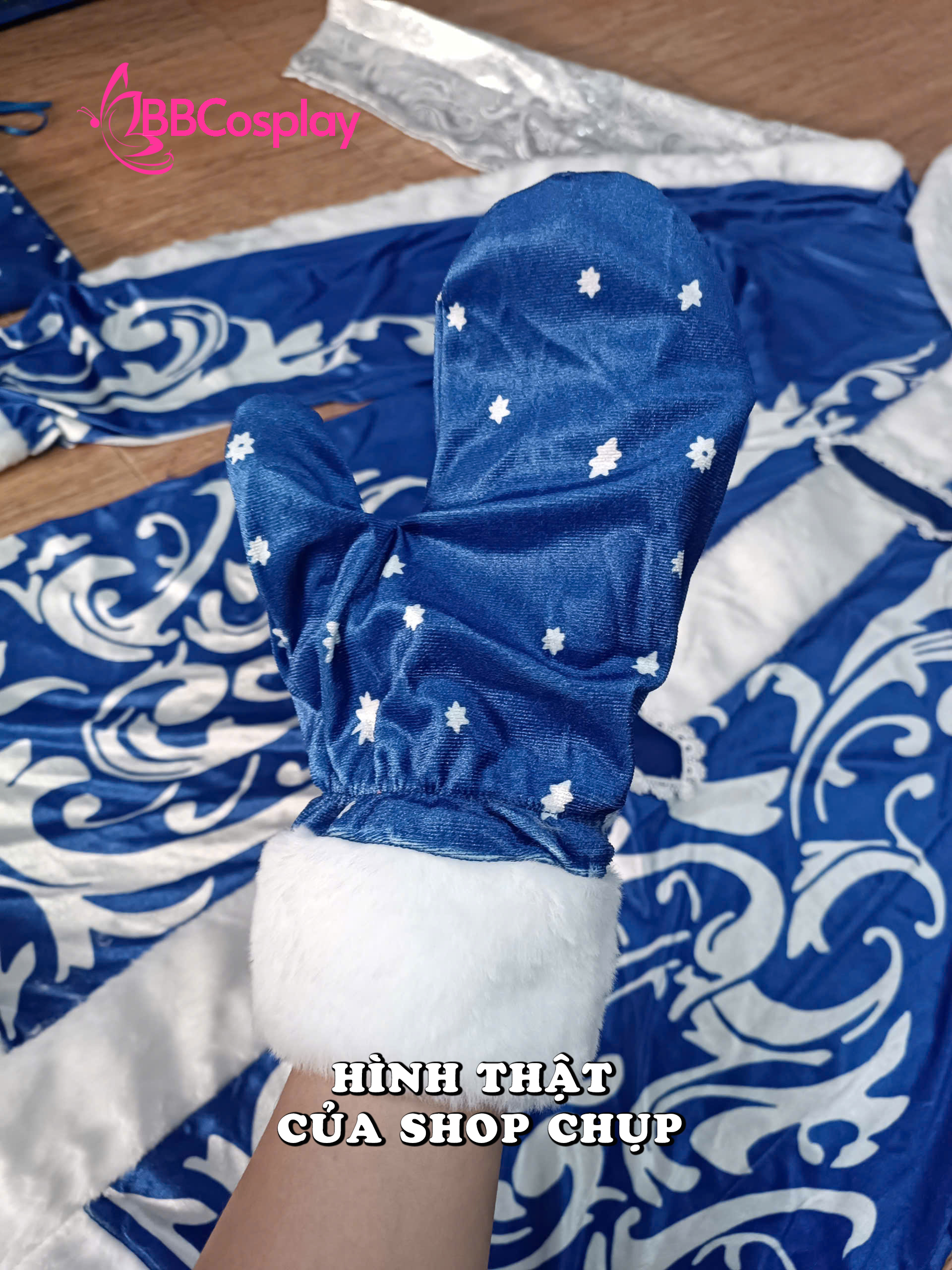 Trang Phục Ded Moroz Ông Già Tuyết Nước Nga - Màu Xanh Dương