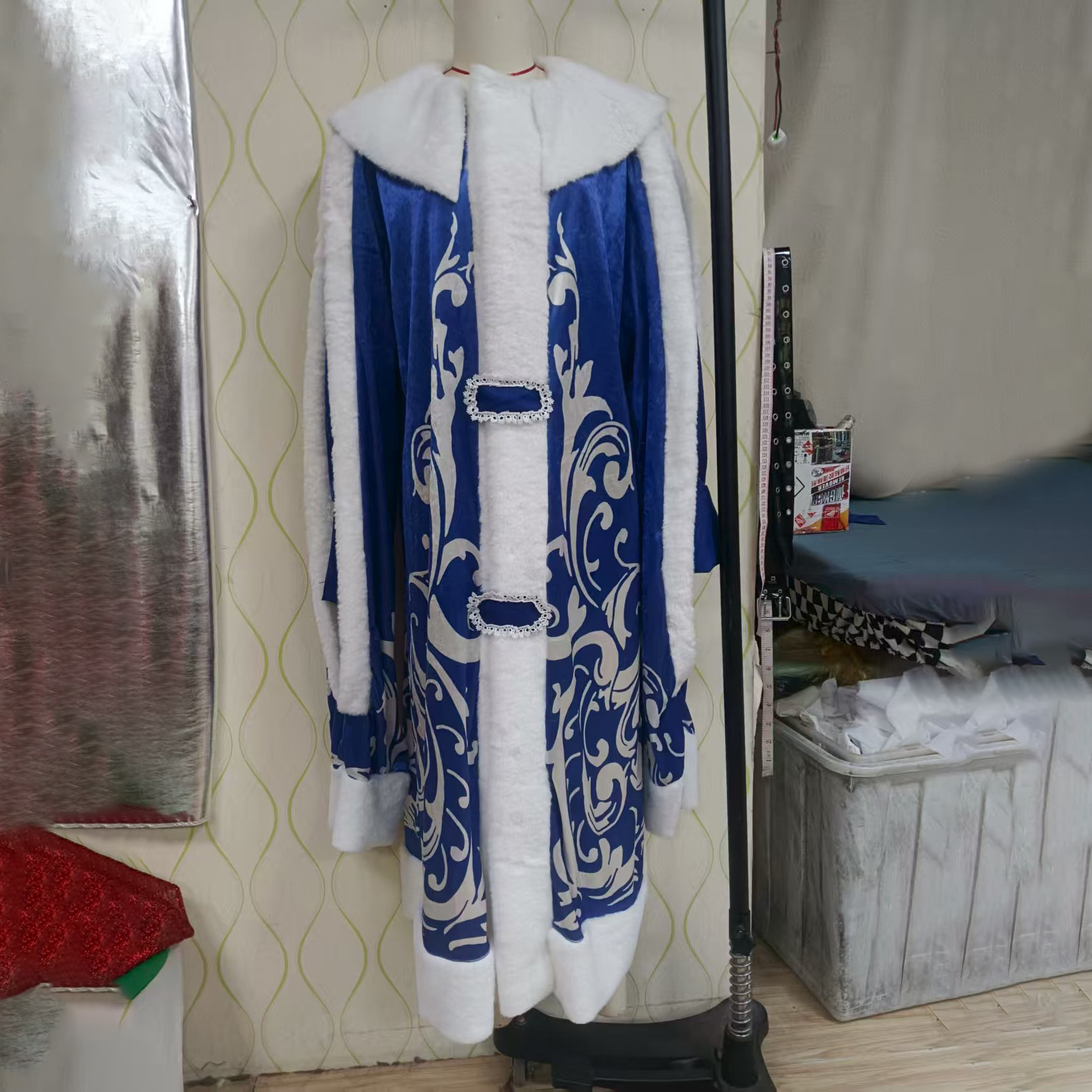 Trang Phục Ded Moroz Ông Già Tuyết Nước Nga - Màu Xanh Dương