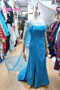 Đầm Nữ Hoàng Băng Giá Elsa Dáng Đuôi Cá - MẪU SHOP MAY
