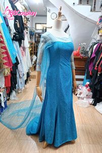 Đầm Nữ Hoàng Băng Giá Elsa Dáng Đuôi Cá - MẪU SHOP MAY