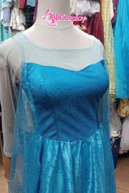 Đầm Nữ Hoàng Băng Giá Elsa Dạng Đầm Xoè Vải Kim Sa - HÀNG SHOP MAY