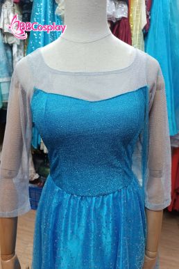 Đầm Nữ Hoàng Băng Giá Elsa Dạng Đầm Xoè Vải Kim Sa - HÀNG SHOP MAY