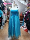 Đầm Nữ Hoàng Băng Giá Elsa Dạng Đầm Xoè Vải Kim Sa Xanh Nhạt - HÀNG SHOP MAY