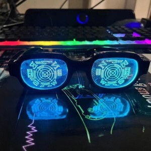 Kính Lazer Conan Đa Sắc - 7 Màu Biến Đổi Liên Tục - Bật Sáng 7 Màu Lung Linh Để Dò Đường Và Khóa Mục Tiêu