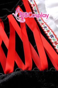 Đầm Hoá Trang Cô Bé Quàng Khăn Đỏ Váy Caro Đáng Yêu Cho Bé