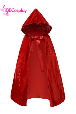 Đầm Hoá Trang Cô Bé Quàng Khăn Đỏ Váy Caro Đáng Yêu Cho Bé