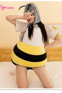 Đồ Mascot Con Ong Vàng Đầu Cá Mập