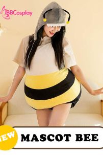 Đồ Mascot Con Ong Vàng Đầu Cá Mập