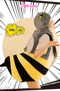 Đồ Mascot Con Ong Vàng Đầu Cá Mập