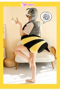 Đồ Mascot Con Ong Vàng Đầu Cá Mập