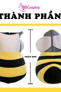 Đồ Mascot Con Ong Vàng Đầu Cá Mập