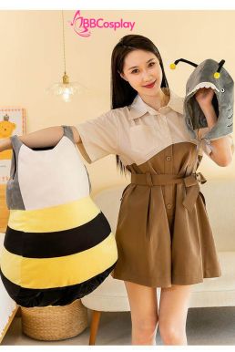 Trang Phục Mascot Con Ong Vàng Đầu Cá Mập