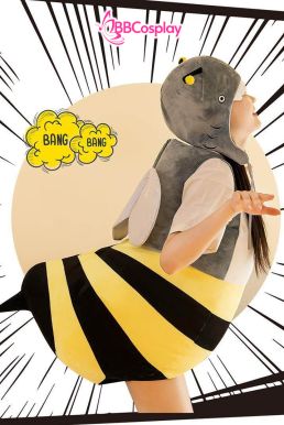 Trang Phục Mascot Con Ong Vàng Đầu Cá Mập
