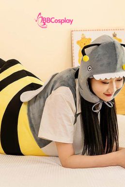 Trang Phục Mascot Con Ong Vàng Đầu Cá Mập