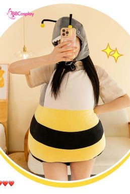 Trang Phục Mascot Con Ong Vàng Đầu Cá Mập