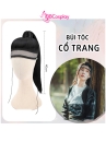 Tóc Giả Cổ Trang Kiếm Hiệp Kèm Băng Đô Trán Cột Cao