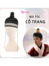 Tóc Giả Cổ Trang Kiếm Hiệp Kèm Băng Đô Tráng Cột Cao Kiểu Nam Hàn Cổ Trang