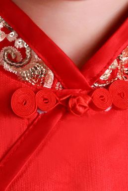 Hỉ Phục Trẻ Em Đỏ Lót Nhung Size 150